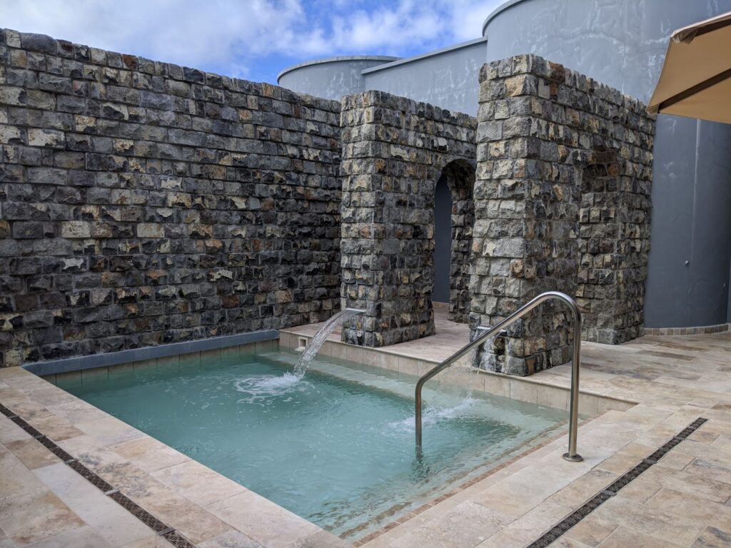 Plunge pool at the Spa