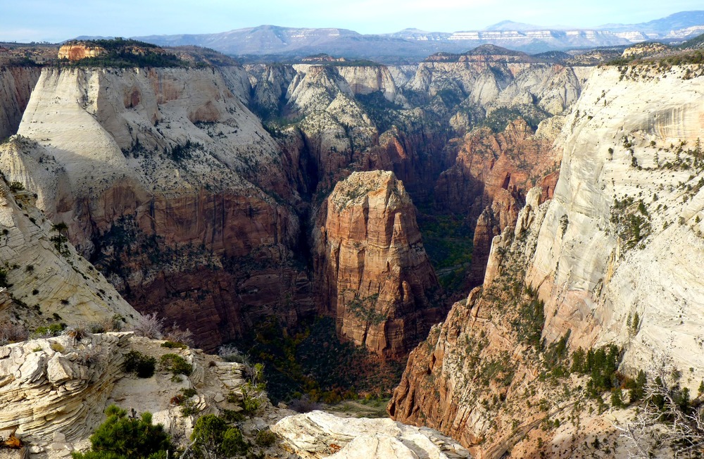 Zion National Park - Angels Landing from Deertrap Mountain