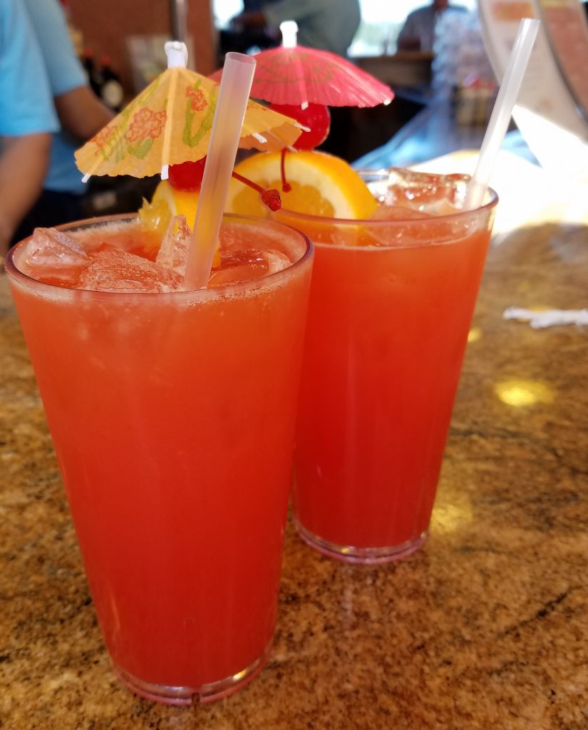 Rum cocktails while sailing around the Caribbean