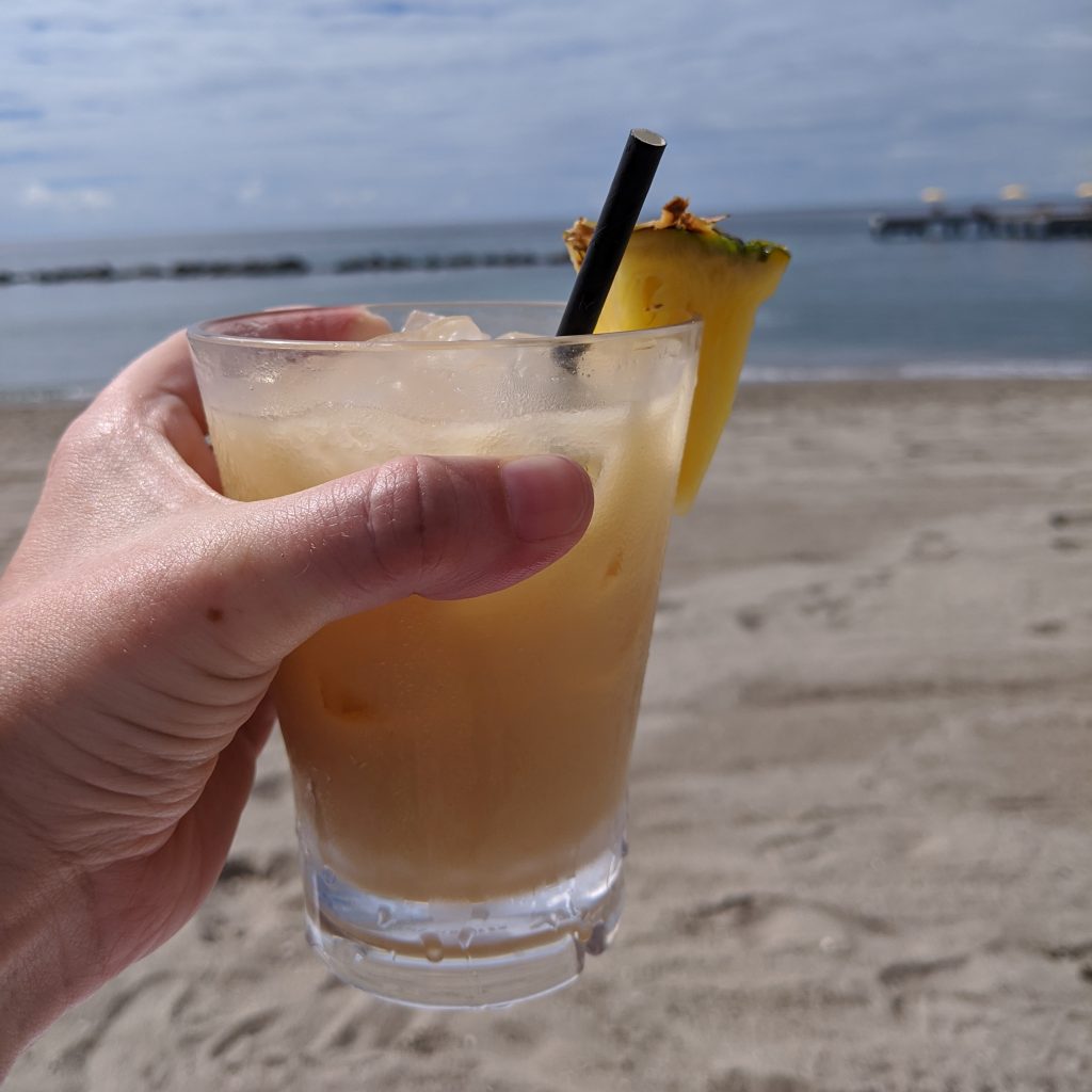 Rum Cocktails on a Caribbean Beach