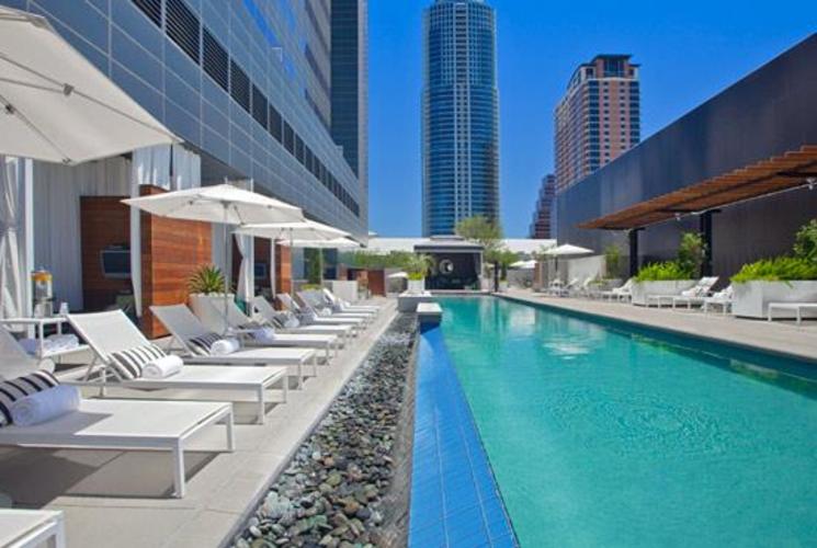 Pool and Cabanas at W Austin