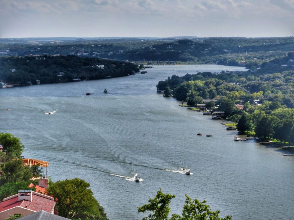 Colorado River from the Mount Bonnell Viewing Platform