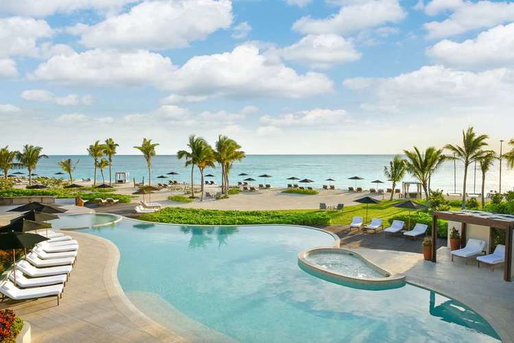 Punta Bonita pool deck at Rosewood Mayakoba