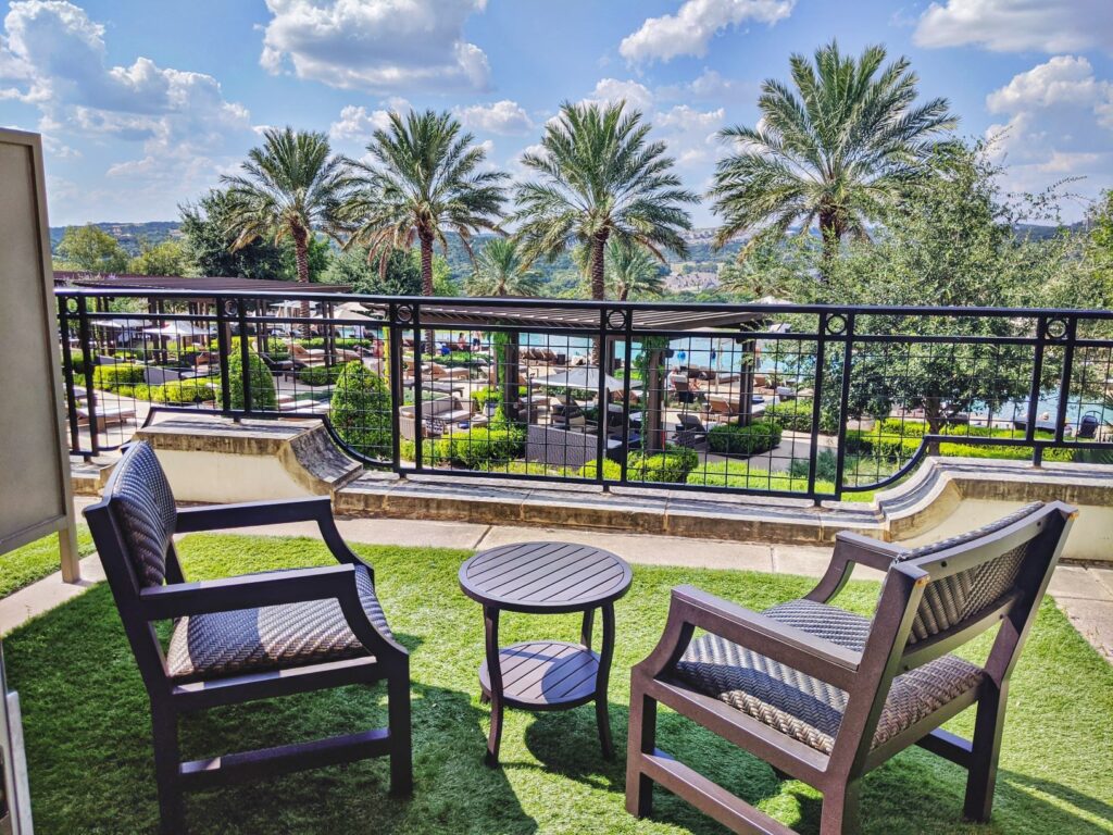 Pool view from Junior Suite