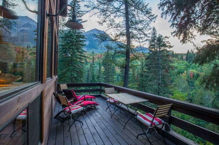 View from a deck at Sundance Mountain Resort